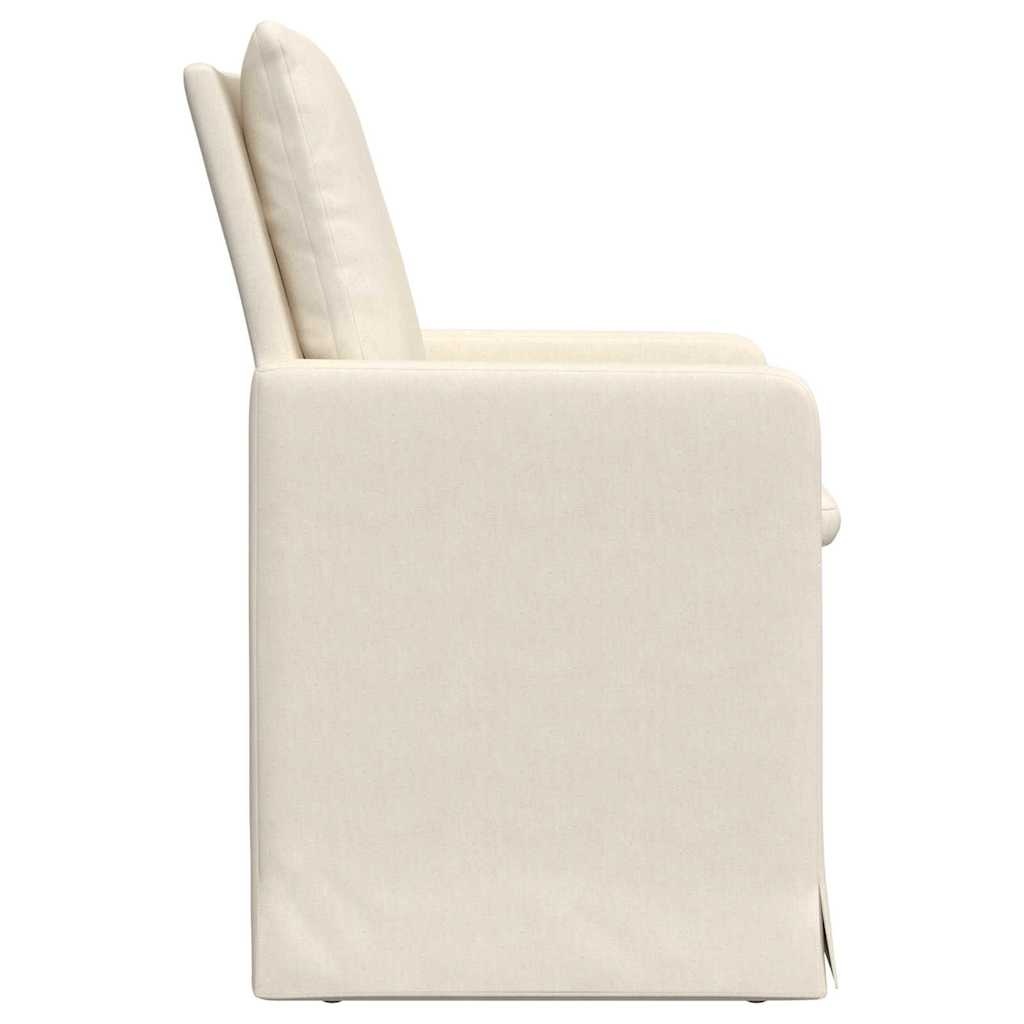 vidaXL Eetstoelen 2 pcs Beige 57 x 67 x 98 cm Linnen