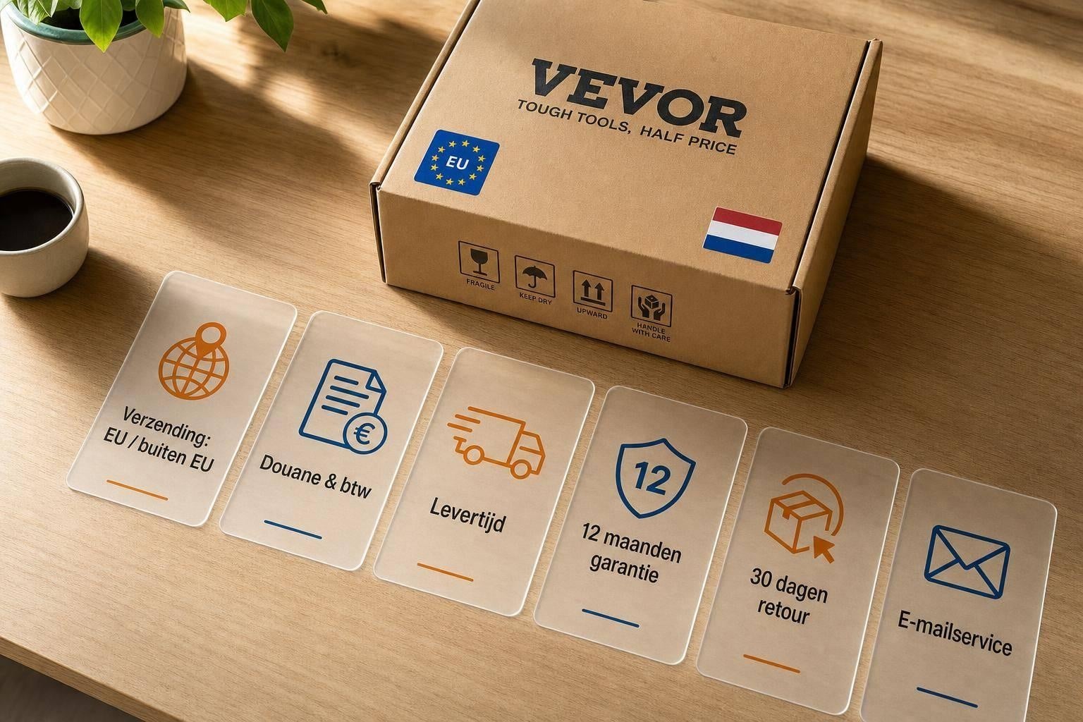 Vevor in Nederland: herkomst, garantie, douane en service uitgelegd