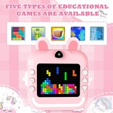 CATGIFF Instant camera voor kinderen, HD, instant camera voor kinderen, met kaart van 32 GB, kleurrijke pennen en printpapier, cadeaus voor jongens en meisjes, 3 tot 12 jaar, roze