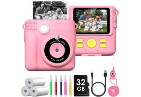 Instant Digitale Camera Kinderen Roze - 45% Korting!