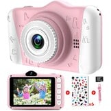Kinderfotocamera - Camera voor Kinderen met Groot Display van 3,5 Inch, 1080P HD 12 MP, geïntegreerde SD-kaart, 32 GB, USB Oplaadbaar, Digitale Camera, Meisjes, Jongens, Verjaardag, Kerstmis, Geschenk