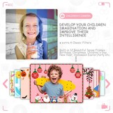 Kinderfotocamera - Camera voor Kinderen met Groot Display van 3,5 Inch, 1080P HD 12 MP, geïntegreerde SD-kaart, 32 GB, USB Oplaadbaar, Digitale Camera, Meisjes, Jongens, Verjaardag, Kerstmis, Geschenk