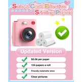 Instant Print kindercamera,1080P instant camera voor kinderen, kids digitale camera met 32 GB kaart en fotopapier, kerstverjaardagscadeaus kinderspeelgoed voor kinderen van 3-12 jaar