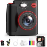 Instant Print kindercamera,1080P instant camera voor kinderen, kids digitale camera met 32 GB kaart en fotopapier, kerstverjaardagscadeaus kinderspeelgoed voor kinderen van 3-12 jaar