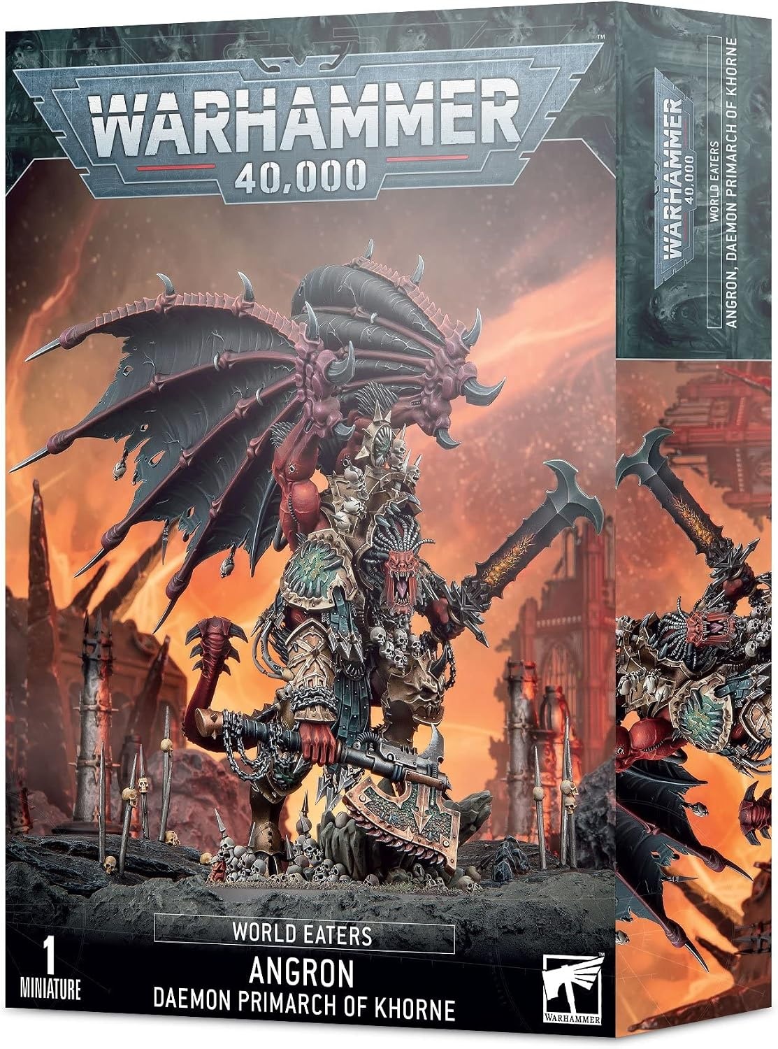Games Workshop Warhammer 40k - Space Marine by Chaos World Eaters Angron, Primarque Demon of Khorne