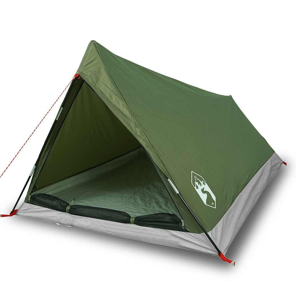 vidaXL Tent 2-persoons waterdicht olijfgroen