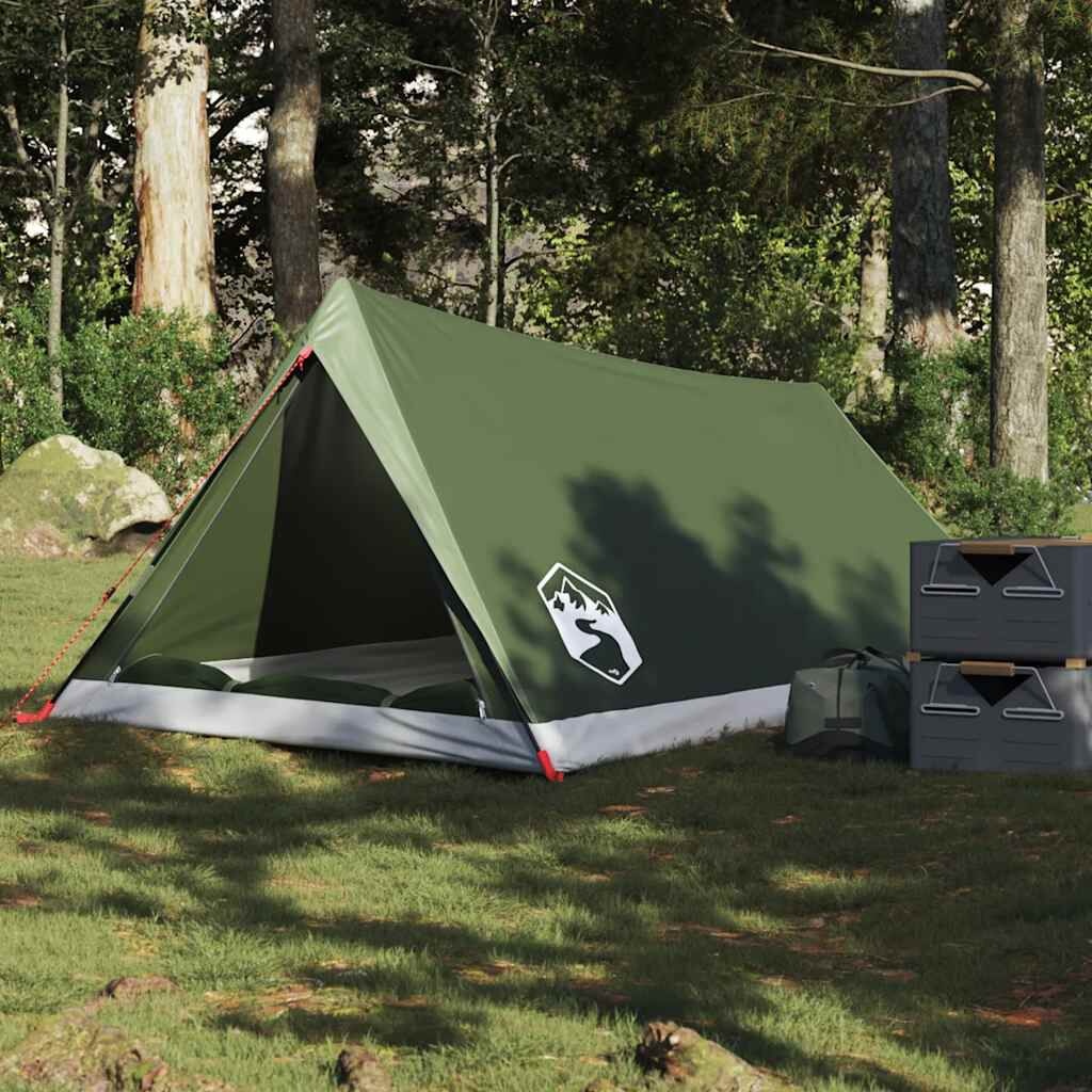 vidaXL Tent 2-persoons waterdicht olijfgroen