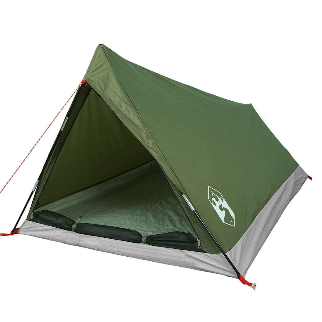 vidaXL Tent 2-persoons waterdicht olijfgroen
