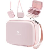 K&F CONCEPT Digitale cameratas, waterdichte en beschermende kleine cameratas, lichtgewicht cameratas met 2 draagmanieren (roze)