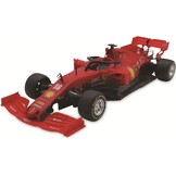 JAMARA 403007 Ferrari SF 1000 1:16, 2,4 GHz bouwpakket-onderdelen worden geplaatst, geen gereedschap of lijm nodig, detailgetrouw interieur, deuren handmatig openen, rood