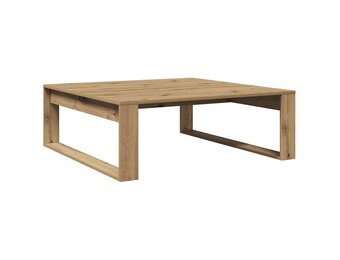 vidaXL Salontafel 100x100x35 cm bewerkt hout artisanaal eikenkleurig