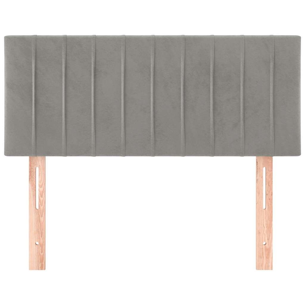 Hoofdbord Lichtgrijs Fluweel 100x5x78/88 cm - 77% Korting!