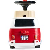 BIG Baby VW RIDE_ON_TOY (Red/White) - Children's Vehicle for Toddlers from 18 Months, Volkswagen T1, Slide Car with Whisper Tyres, Horn & Towing Hitch, Made in Germany