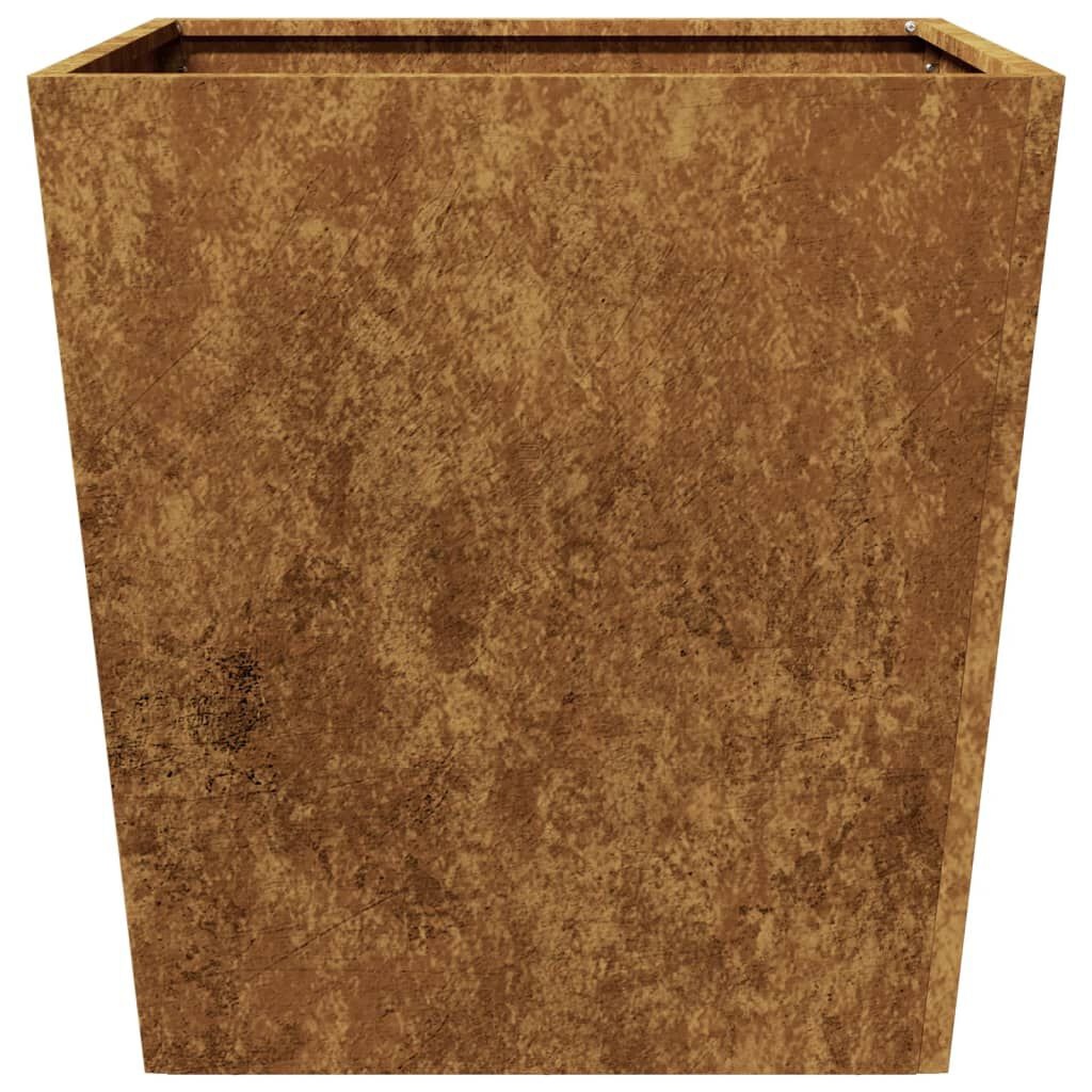 vidaXL Plantenbakken 2 st 50x50x50 cm weervast staal