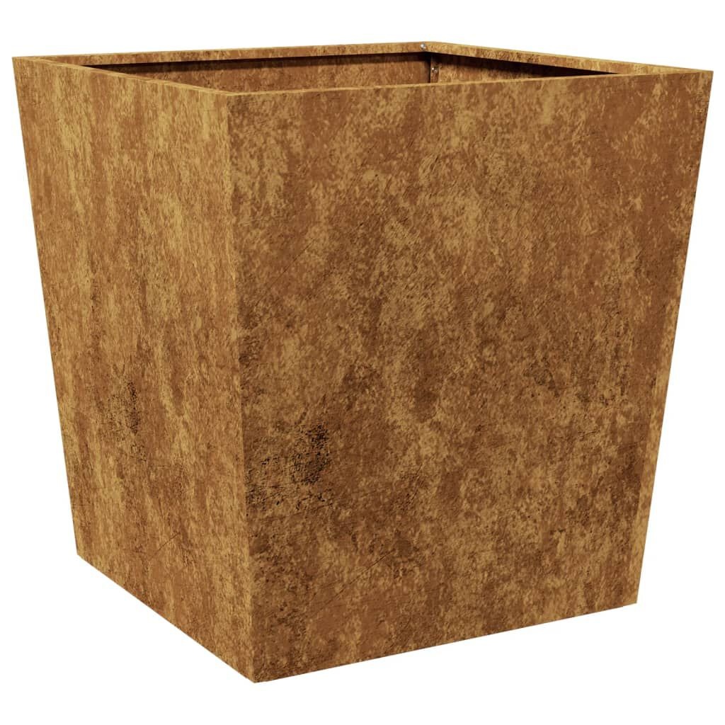 vidaXL Plantenbakken 2 st 50x50x50 cm weervast staal