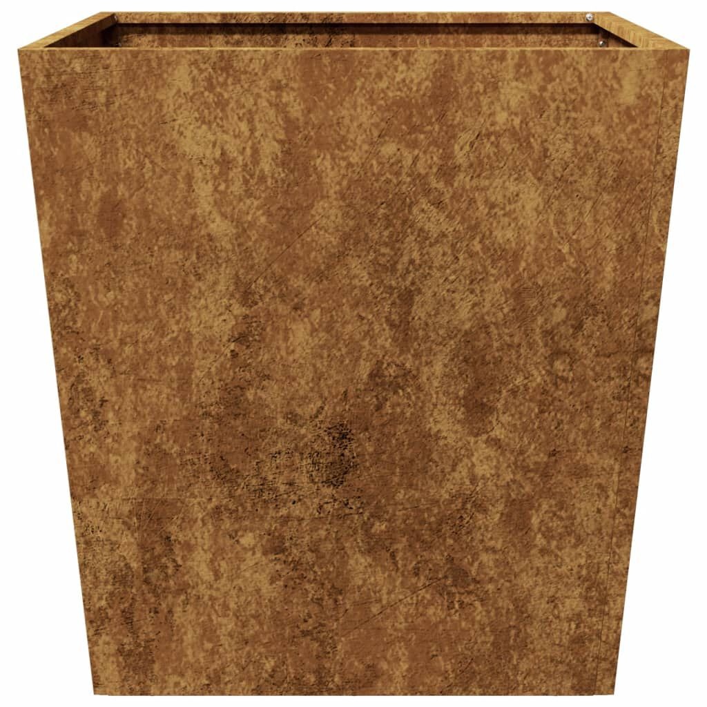 vidaXL Plantenbakken 2 st 50x50x50 cm weervast staal