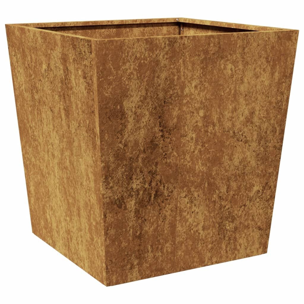 vidaXL Plantenbakken 2 st 50x50x50 cm weervast staal
