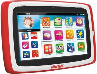 Lisciani Mio Tab 7 inch Smart Kid 2022, kinderen 3-8 jaar, geheugen 16 GB, autonome, sensorische vaardigheden, hand-oogcoördinatie, meerkleurig, 97012