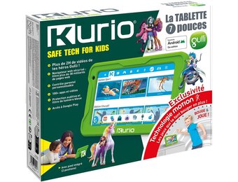 Kurio - De Gulli Motion Edition 32GB Tablet voor kinderen - Android 15 - Personaliseerbaar ouderlijk toezicht en veilige browser - Meer dan 2 uur Gulli video's + 10 exclusieve games inbegrepen