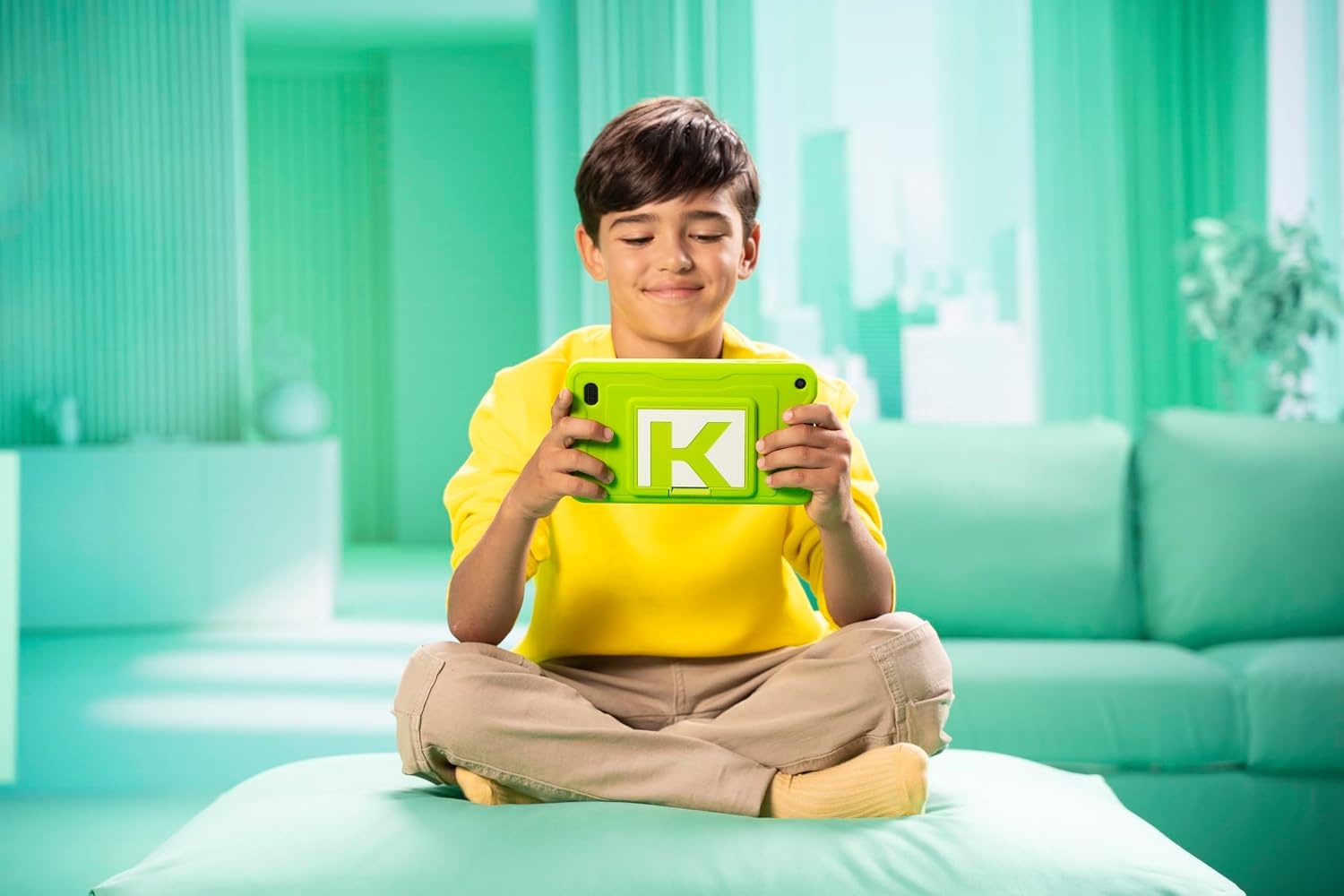 Kurio - De Gulli Motion Edition 32GB Tablet voor kinderen - Android 15 - Personaliseerbaar ouderlijk toezicht en veilige browser - Meer dan 2 uur Gulli video's + 10 exclusieve games inbegrepen