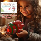 TSLBW 12 Resimli Noel Projektörü, Dijital Kamera Projektör Oyuncak Projektör Çocuk Sahne Fotoğraf Sahne Noel Partisi Düğün Hediyesi Noel Çorap Dolgu