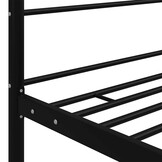 vidaXL Hemelbedframe metaal zwart 180x200 cm