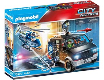 Playmobil CiTy Action politiehelikopter: vervolging van het vluchtvoertuig - 70575,veelkleurig