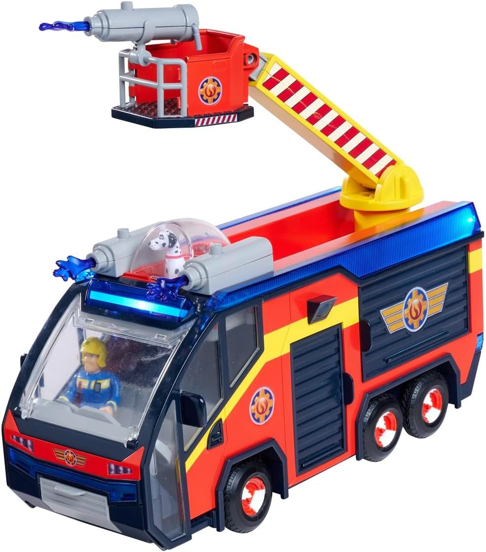 Brandweerman Sam Jupiter Brandweerauto Rood 32 cm
