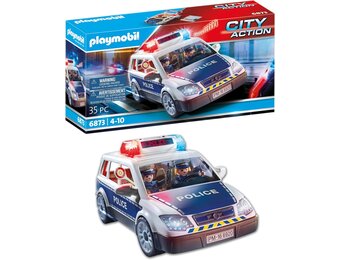 Playmobil City Action 6873 Politiewagen met Licht- en Geluidseffecten, Vanaf 5 Jaar,Meerkleuren