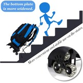 Fanspack Rugzak, trolley, kindertrolley, rugzak voor jongens, schooltas, trolley, schooltrolley, rugzak met wielen, 6 wielen