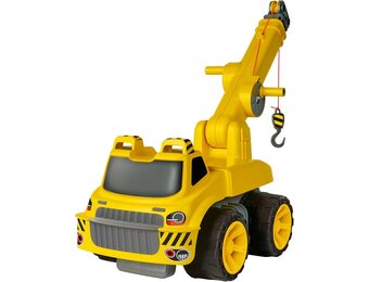 BIG 800055816 - Speelgoedkraan, Loopauto, tilt tot 350 gram, 360 graden kraan, 3 tot 7 jaar