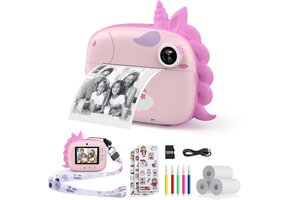 Roze Kindercamera met Instant Print & 32GB Kaart (34% Korting)
