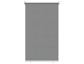 vidaXL Buitenrolgordijn UV-bescherming Lichtgrijs 100 x 230 cm (B x H)