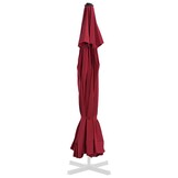 vidaXL Vervangingsdoek voor parasol 515 cm bordeauxrood