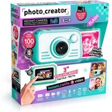 Photo Creator Instant Print Camera 2.0, maak foto's en print direct! Geen inkt nodig, touchscreen, flitser en ringlicht! Fotokwaliteitspapier