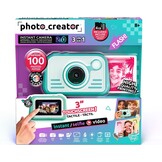 Photo Creator Instant Print Camera 2.0, maak foto's en print direct! Geen inkt nodig, touchscreen, flitser en ringlicht! Fotokwaliteitspapier