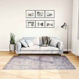 vidaXL Vloerkleed wasbaar 120x180 cm grijs