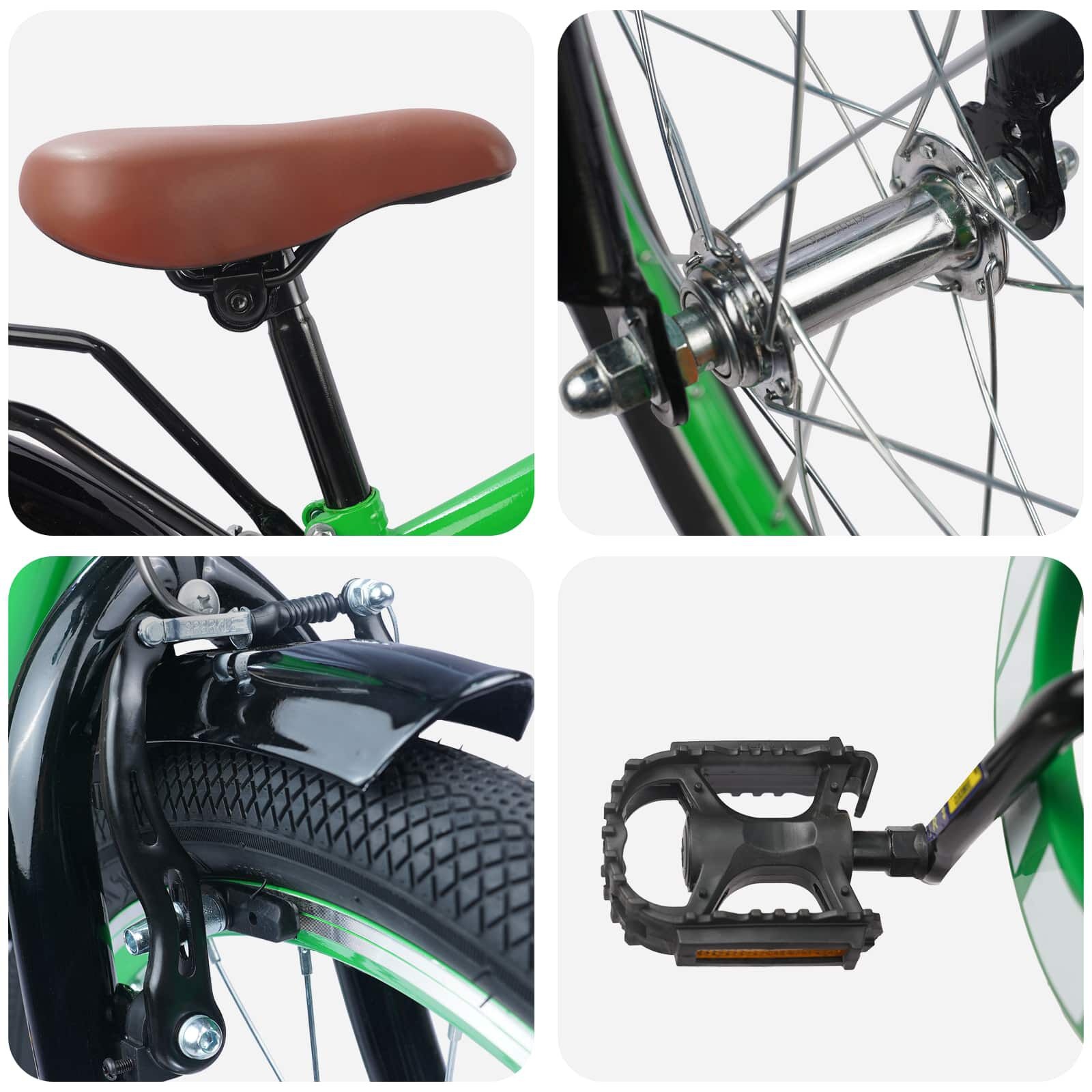vidaXL Kinderfiets 20 Inch voor 6-11 jaar oud Groen