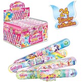 Craze Slap Snap Band, verzamelarmband voor kinderen, met Galupy eenhoorn-designs, 12 modellen om te verzamelen, 16 cm, Siliconen, Geen edelsteen