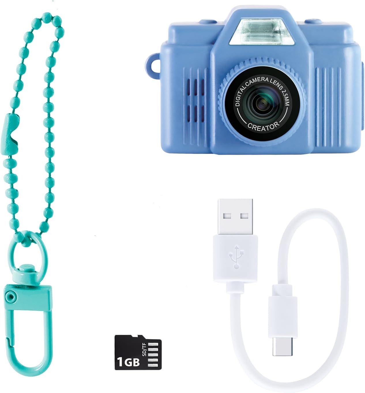 Canal Toys – Photo Creator – Mini Cam' Digitale Camera en Video – Retro - Met Sleutelhanger en 1 GB SD-kaart inbegrepen – CLK 059