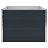 vidaXL Plantenbak verhoogd 160x80x45 cm gegalvaniseerd staal antraciet