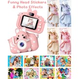Gofunly Kinderen Digitale Camera Roze - 20MP 1080P HD - Inclusief 32GB SD Kaart - 2 Inch Scherm