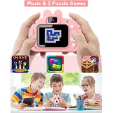 Gofunly Kinderen Digitale Camera Roze - 20MP 1080P HD - Inclusief 32GB SD Kaart - 2 Inch Scherm