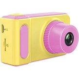 Çocuklar için dijital kamera, HD çocuk kamerası, 2,0 inç renkli ekran, 1200 megapiksel 1080p video kamera, 16 GB hafıza kartı ve USB kablosu (pembe ve sarı).