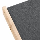 vidaXL Hondentrap 105x47 cm massief vurenhout grijs