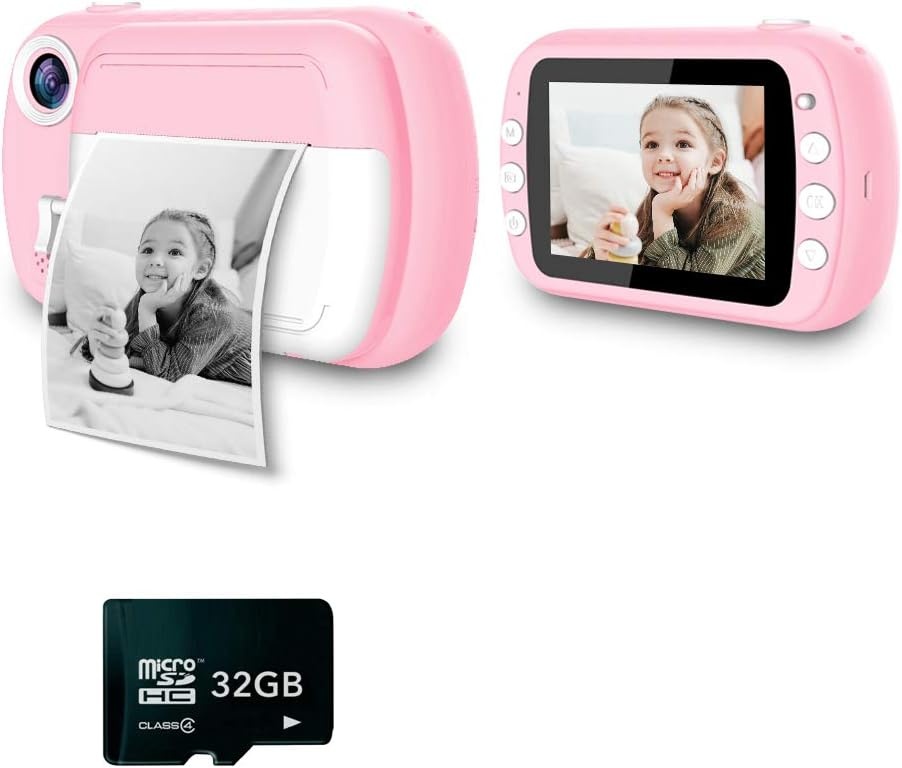 i-Paint P9 Instant Camera voor kinderen - 3,5 inch scherm - 32 GB - Blauw
