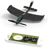 TobyRich SmartPlane Pro Stuntvliegtuig - Appgestuurd - Zwart/Groen - 33 x 30 x 8 cm