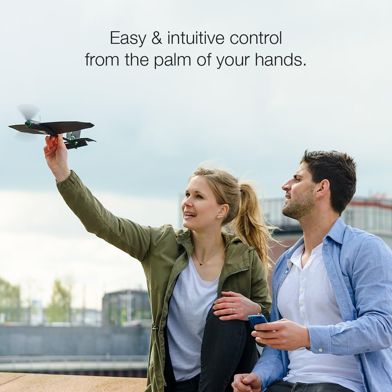 TobyRich SmartPlane Pro Stuntvliegtuig - Appgestuurd - Zwart/Groen - 33 x 30 x 8 cm