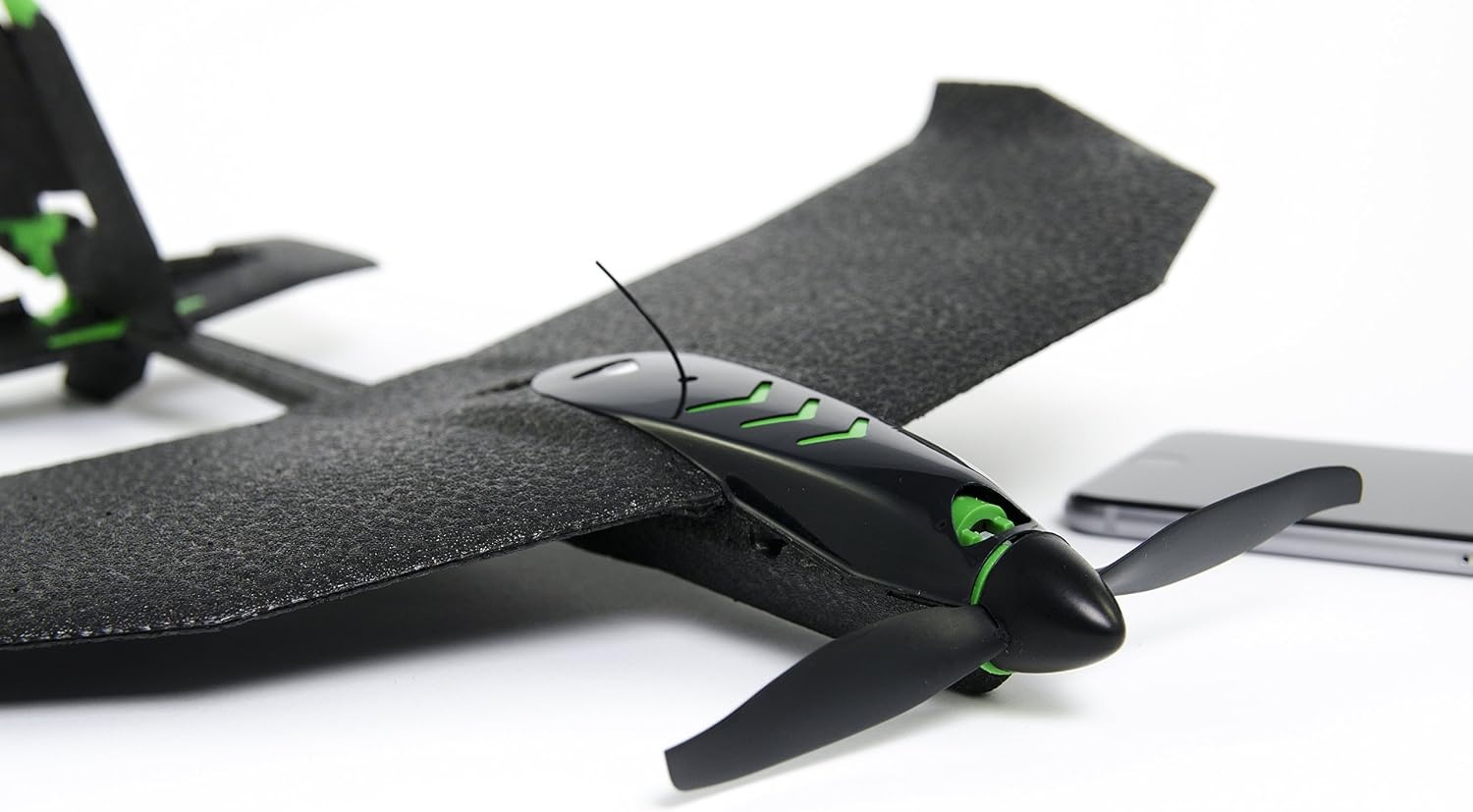 TobyRich SmartPlane Pro Stuntvliegtuig - Appgestuurd - Zwart/Groen - 33 x 30 x 8 cm