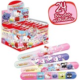 Craze Slap Snap Band, display met 24 verzamelarmbanden voor kinderen, met Hello Kitty-designs, 12 modellen om te verzamelen, 16 cm, Siliconen, Geen edelsteen